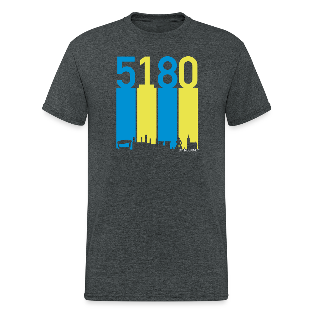 T-Shirt | 5180 Skyline | Manns-Lüü - Dunkelgrau meliert
