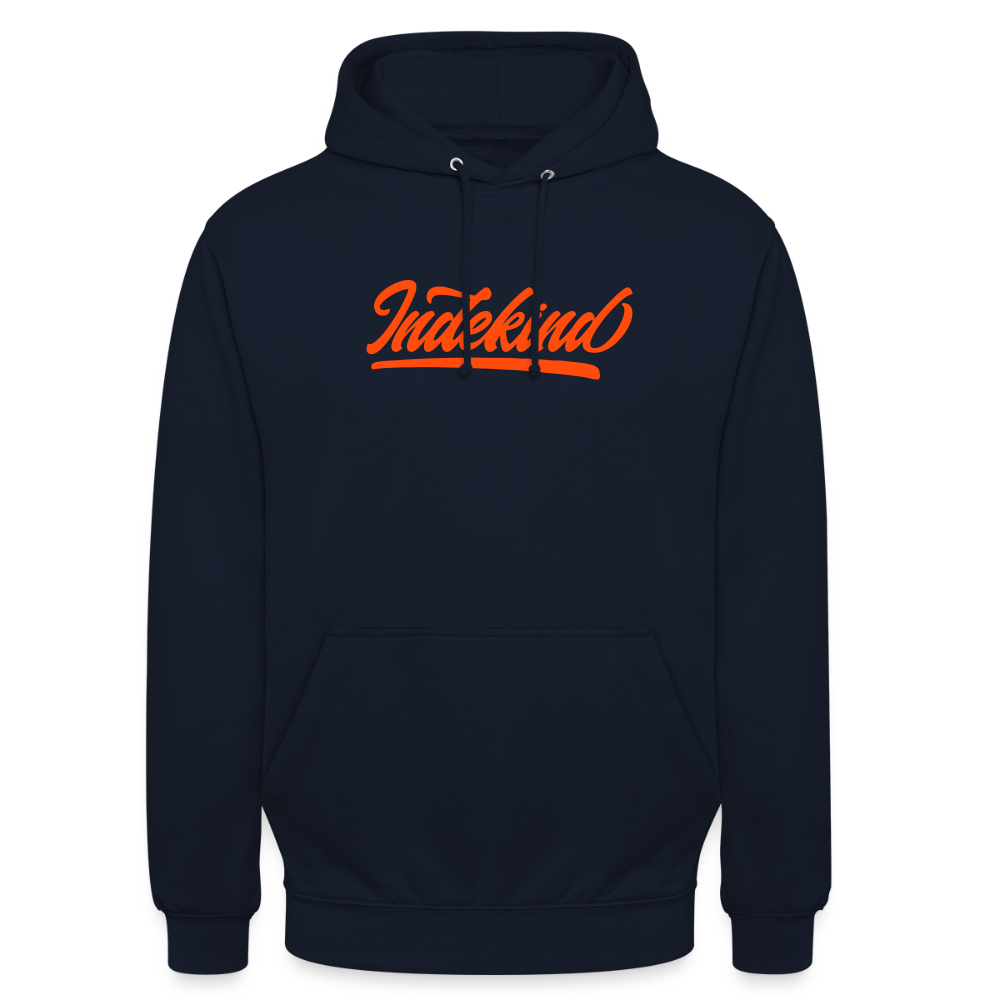 Hoodie | Indekind Neon Orange Klassik| Fü allemoole - Navy