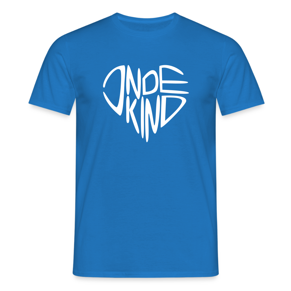 T-Shirt | Indekind Premium | Herz-Logo | Manns-Lüü - Royalblau