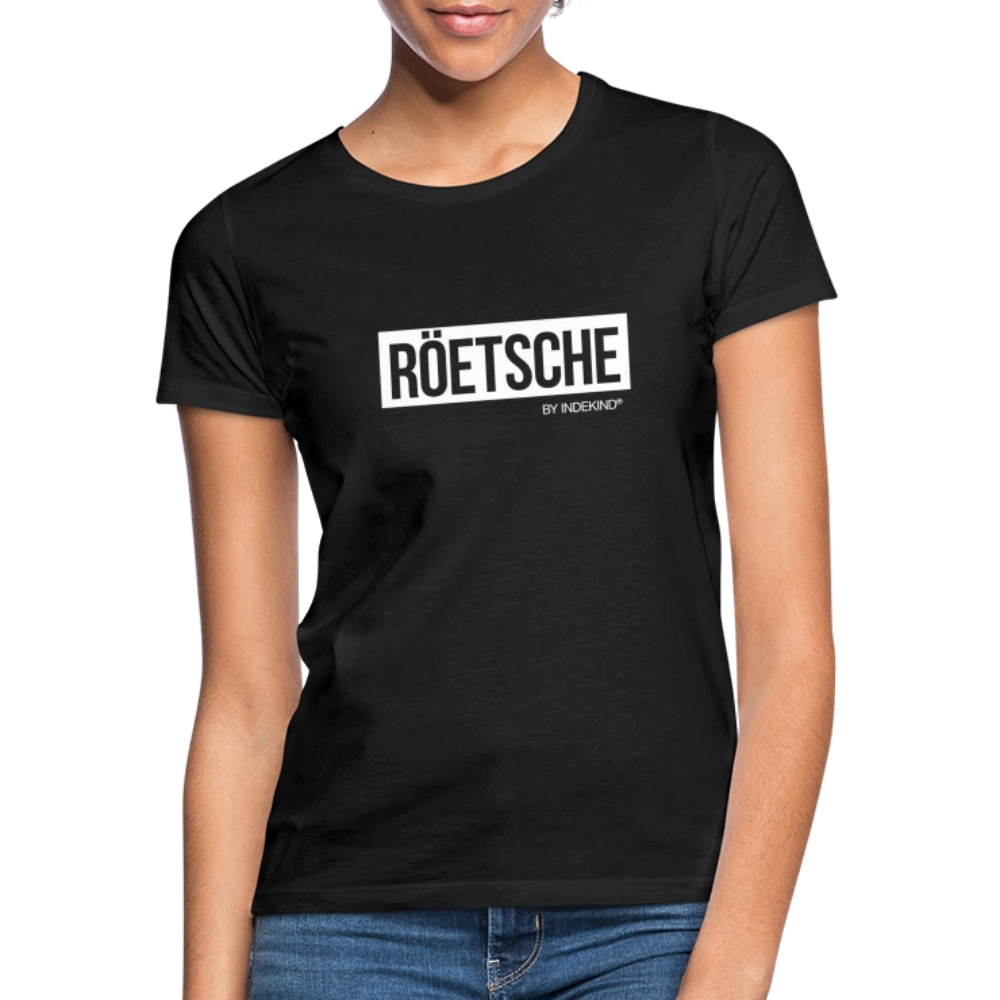 T-Shirt | Röetsche Klassik | Mädsche - Schwarz