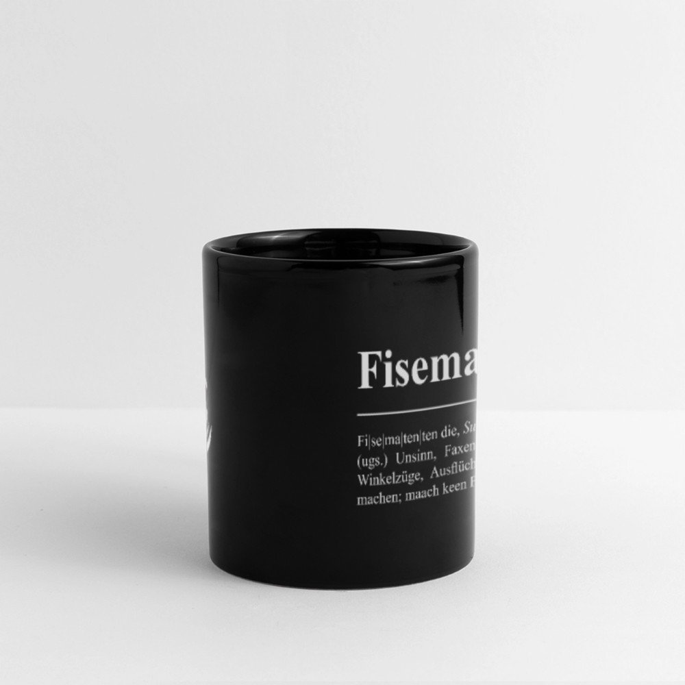 Tasse | Eischwiele Platt | Fisematenten - Schwarz
