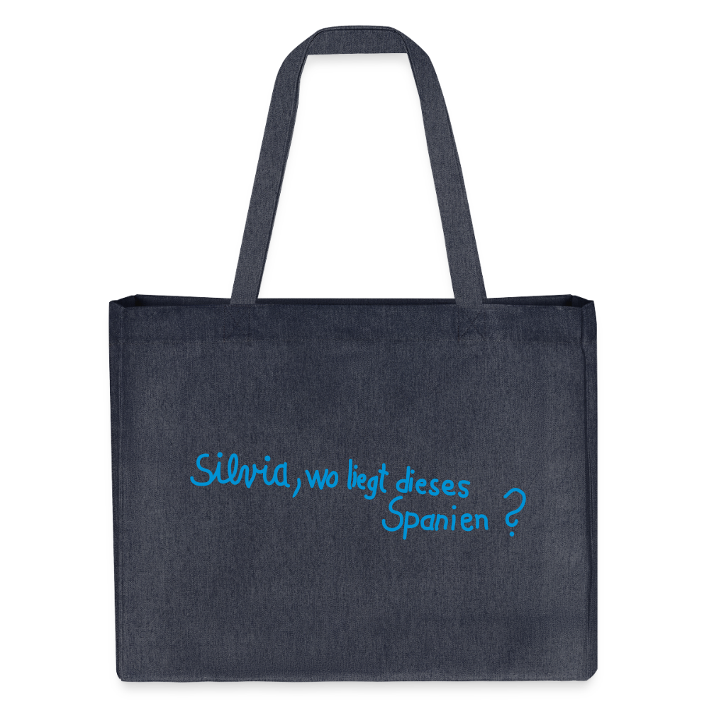Einkaufstasche | Silvia, wo liegt... - midnight Blue