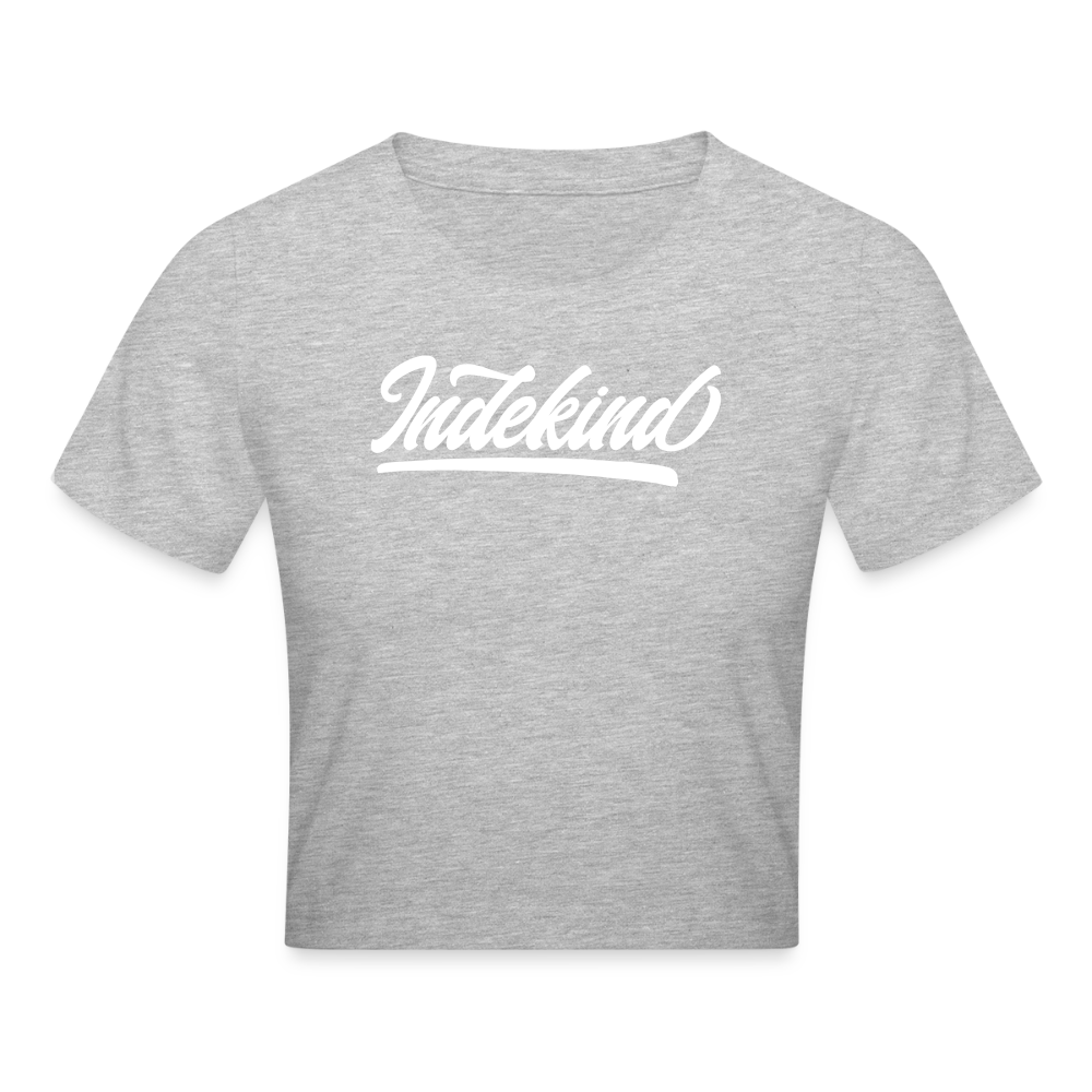 Crop T-Shirt | Indekind Klassik | Mädsche - Grau meliert