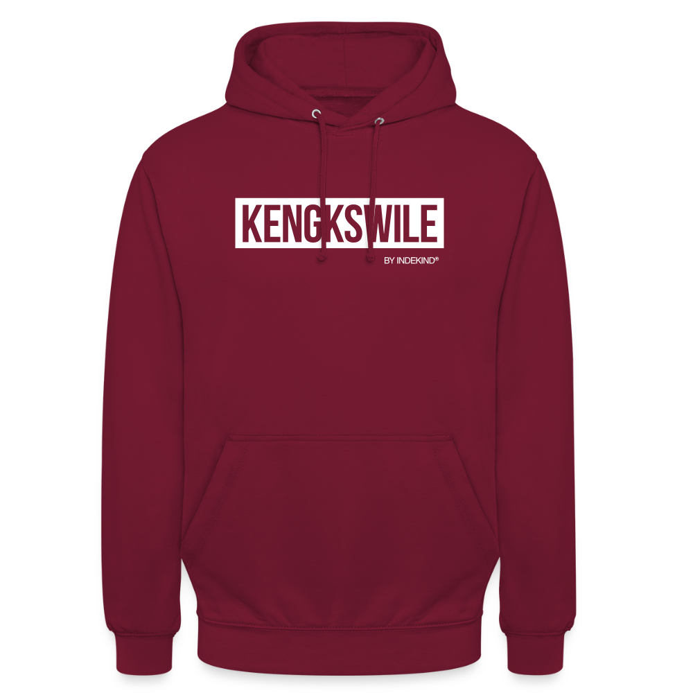 Hoodie | Kengkswile Klassik | Fü allemoole - Bordeaux