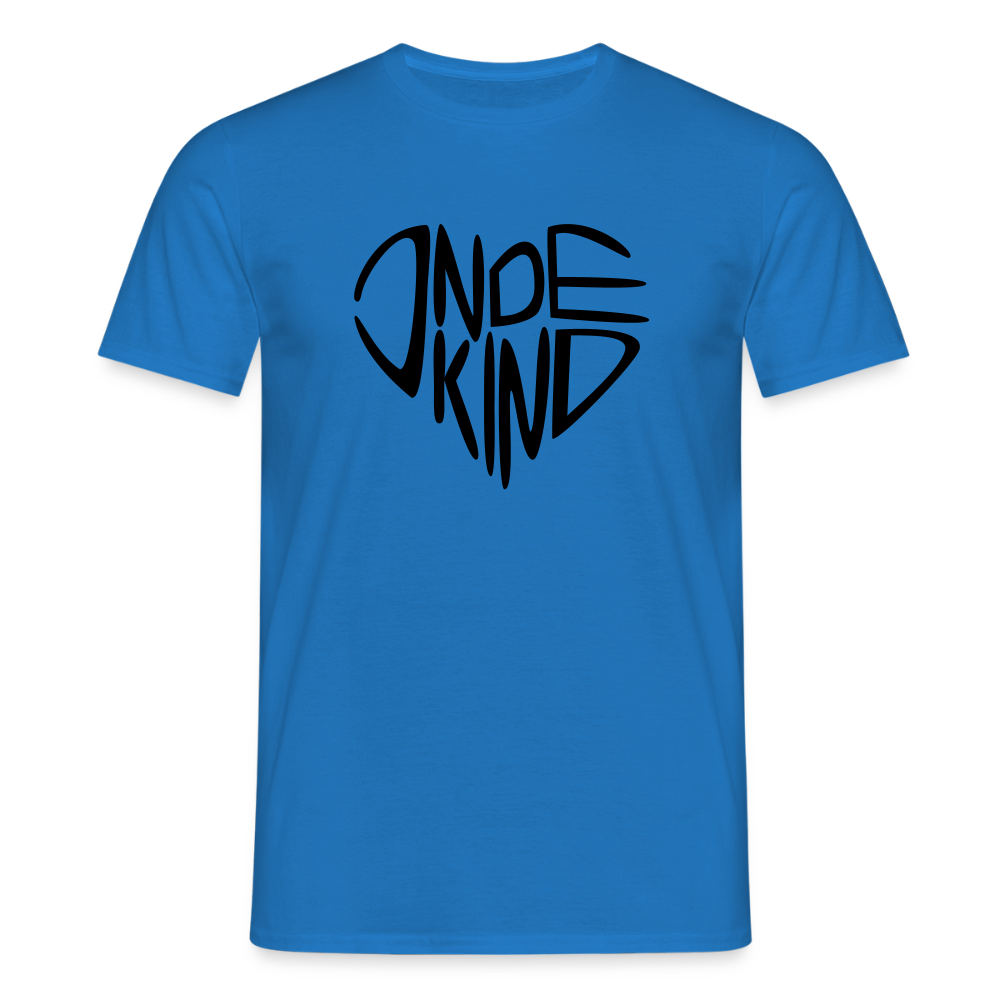 T-Shirt | Indekind Premium | Herz-Logo | Manns-Lüü - Royalblau