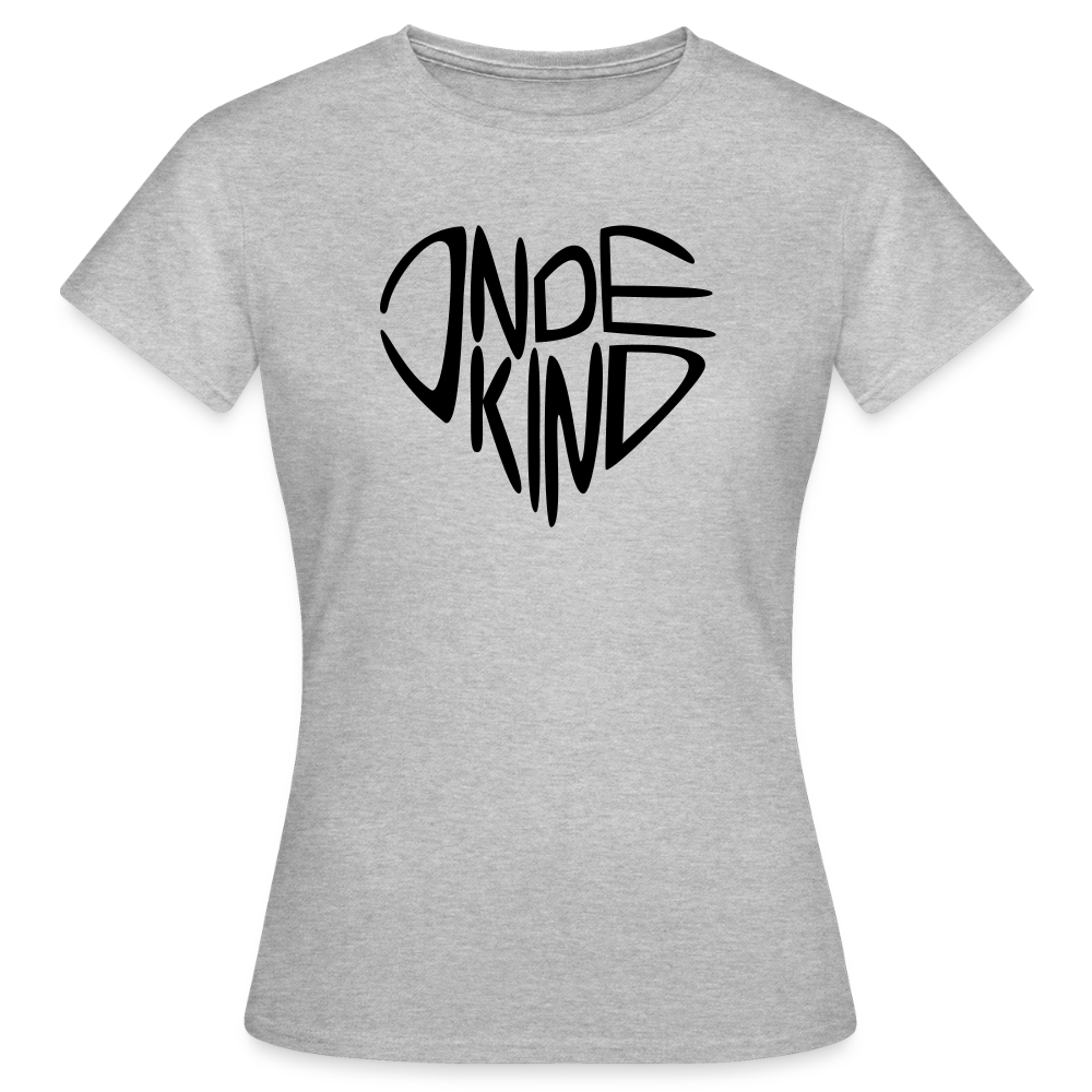 T-Shirt | Indekind Premium | Herz-Logo | Mädsche - Grau meliert