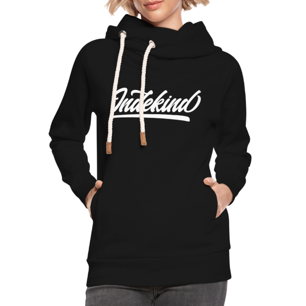 Hoodie | Indekind Schalkragen | Fü allemoole - Schwarz