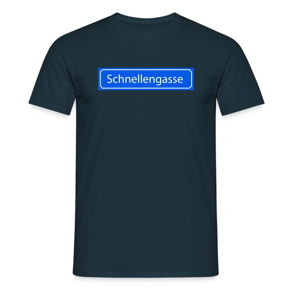 T-Shirt | Schnellengasse | Manns-Lüü - Navy