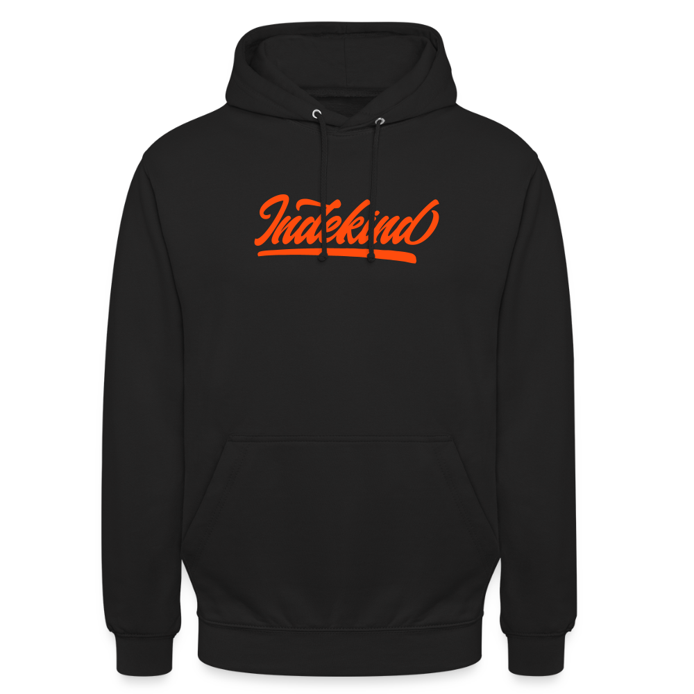 Hoodie | Indekind Neon Orange Klassik| Fü allemoole - Schwarz