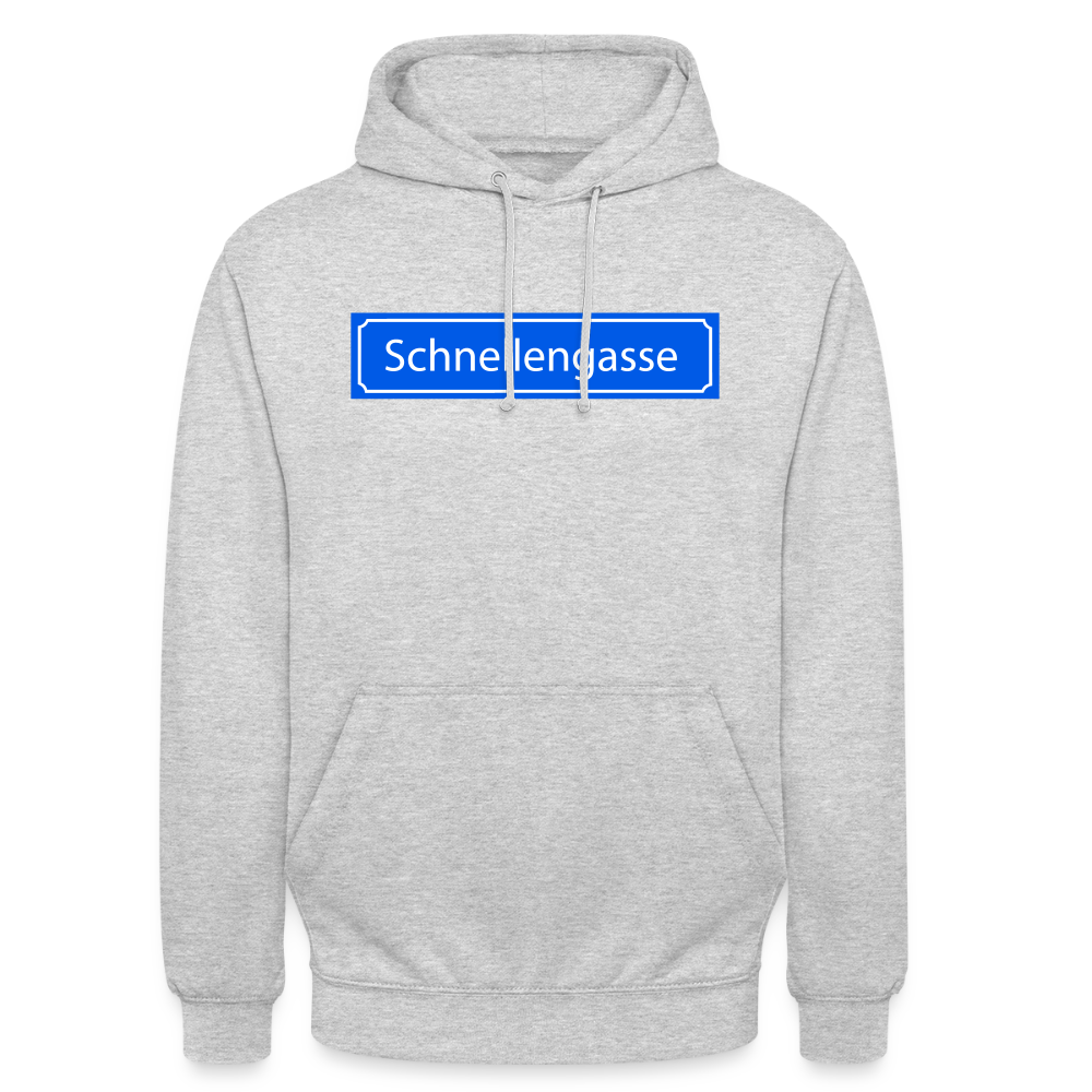 Hoodie | Schnellengasse | Fü allemoole - Hellgrau meliert