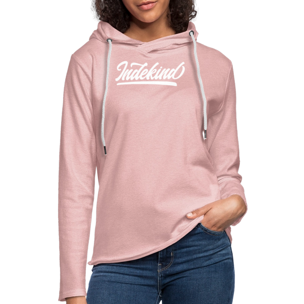 Hoodie | Indekind Light | Fü allemoole - Rosa-Creme meliert