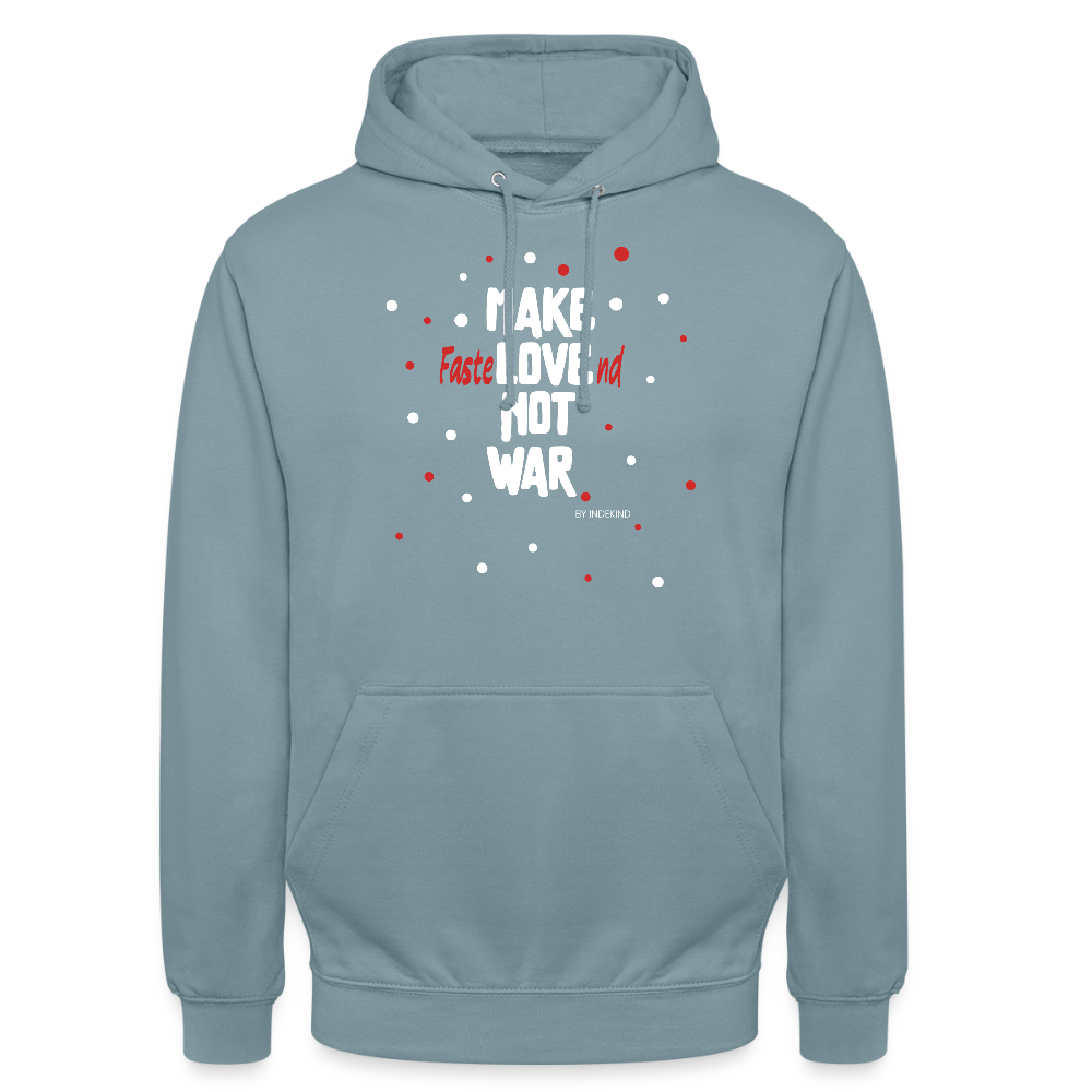 Hoodie | Fastelovend | Fü allemoole - Nebelblau