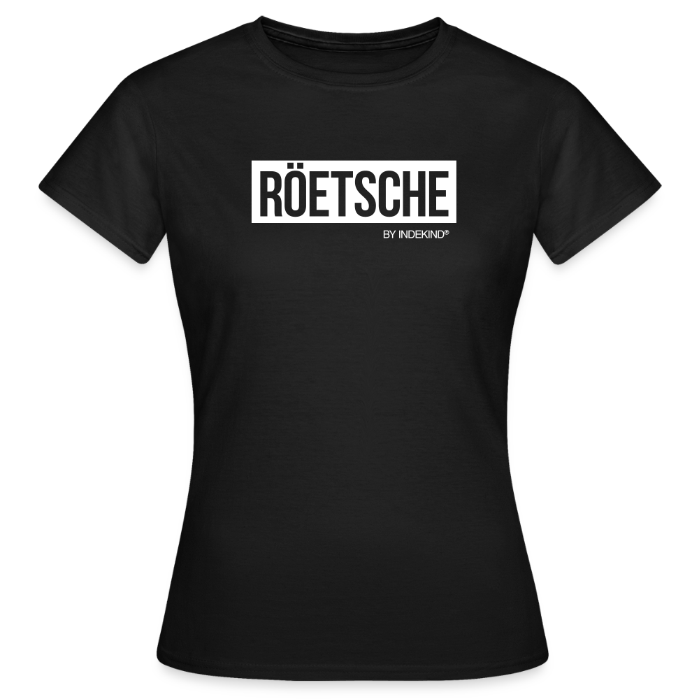T-Shirt | Röetsche Klassik | Mädsche - Schwarz