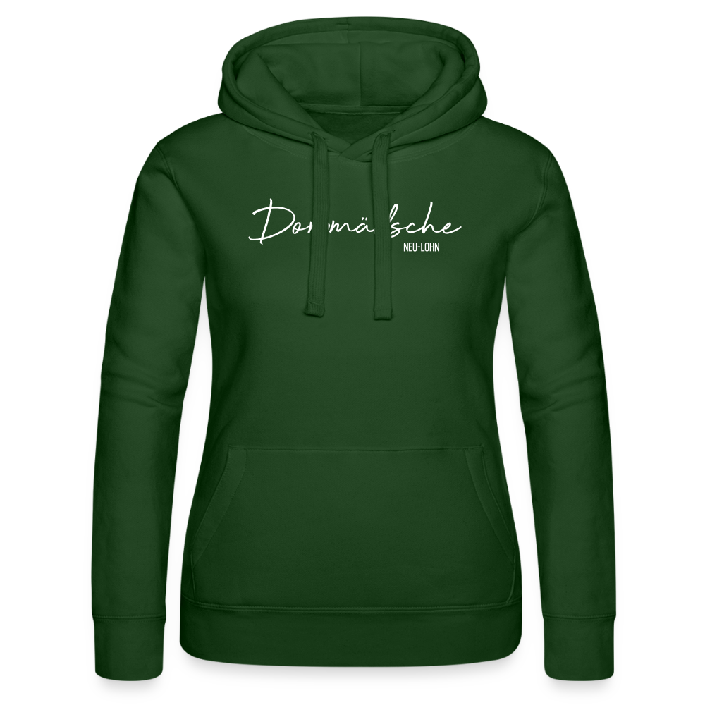 Hoodie | Dorpmädsche Neu-Lohn Premium | Mädsche - Flaschengrün