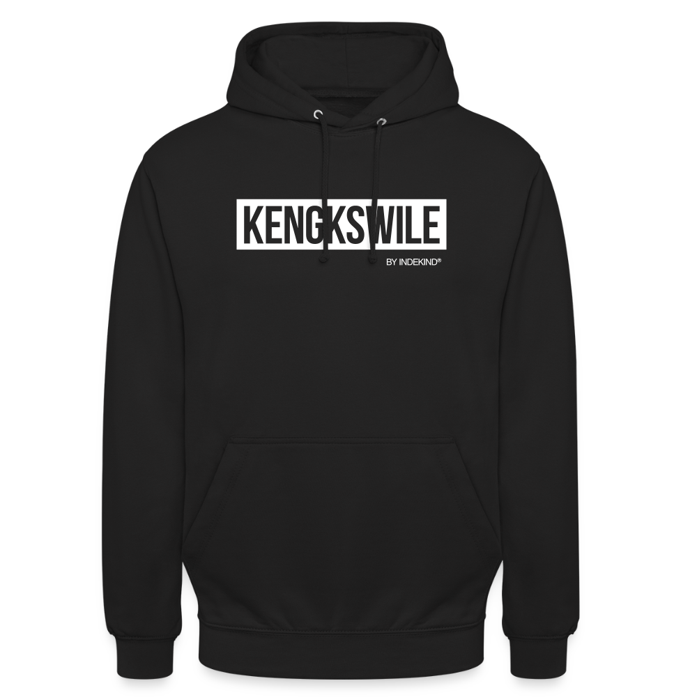 Hoodie | Kengkswile Klassik | Fü allemoole - Schwarz