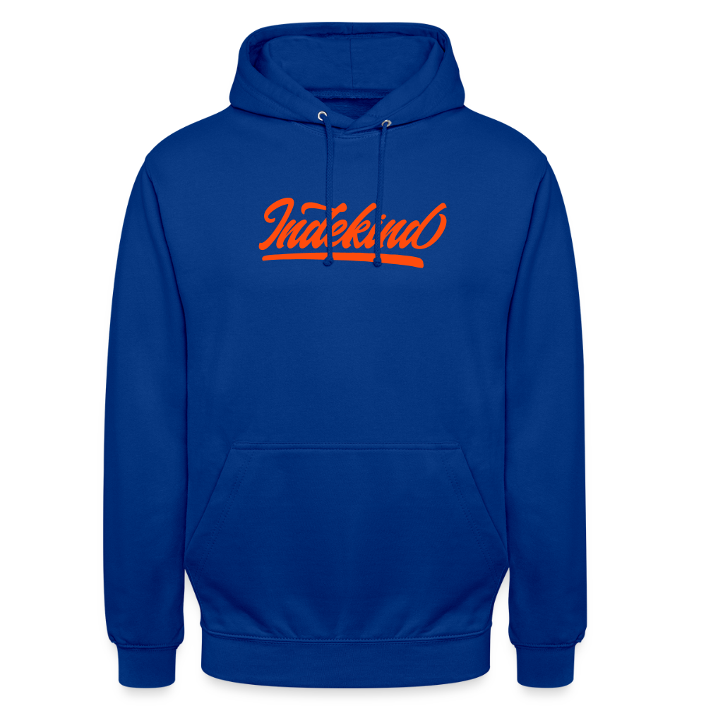 Hoodie | Indekind Neon Orange Klassik| Fü allemoole - Royalblau