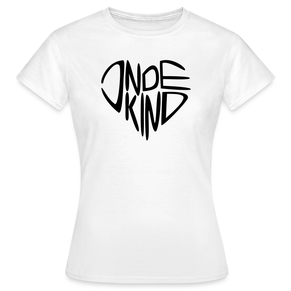 T-Shirt | Indekind Premium | Herz-Logo | Mädsche - Weiß