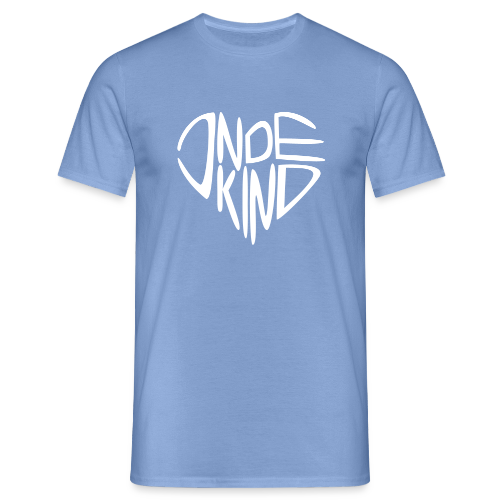 T-Shirt | Indekind Premium | Herz-Logo | Manns-Lüü - carolina blue