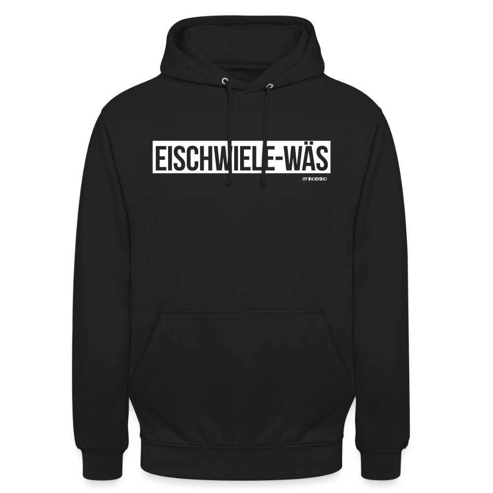 Hoodie | Eischwiele-Wäs Klassik | Fü allemoole - Schwarz