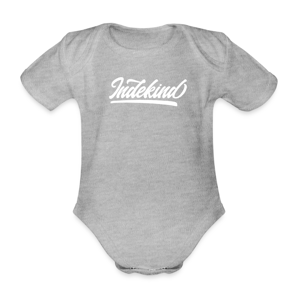 Baby-Body | Indekind | kotte Ärm | kleen - Grau meliert
