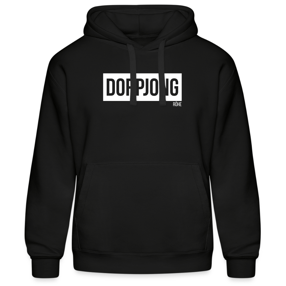 Hoodie | Dorpjong Röhe Premium | Manns-Lüü - Schwarz