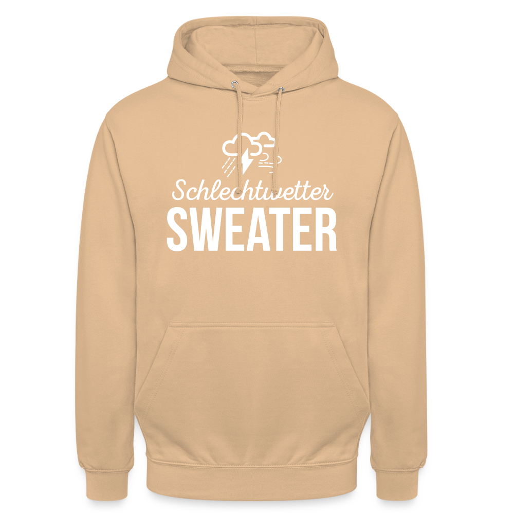 Hoodie | Schlechtwetter Sweater | Fü allemoole - Pfirsich