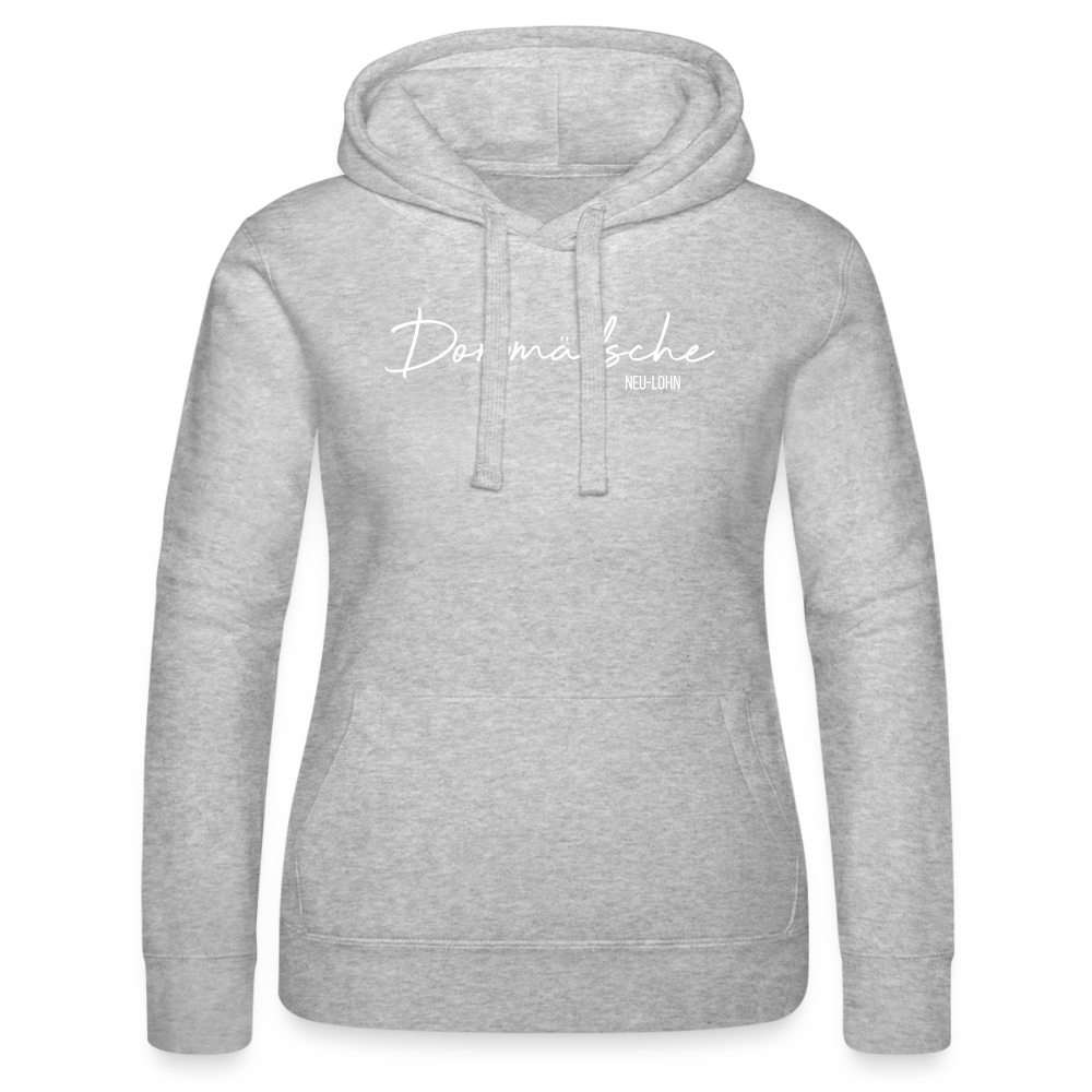 Hoodie | Dorpmädsche Neu-Lohn Premium | Mädsche - Grau meliert