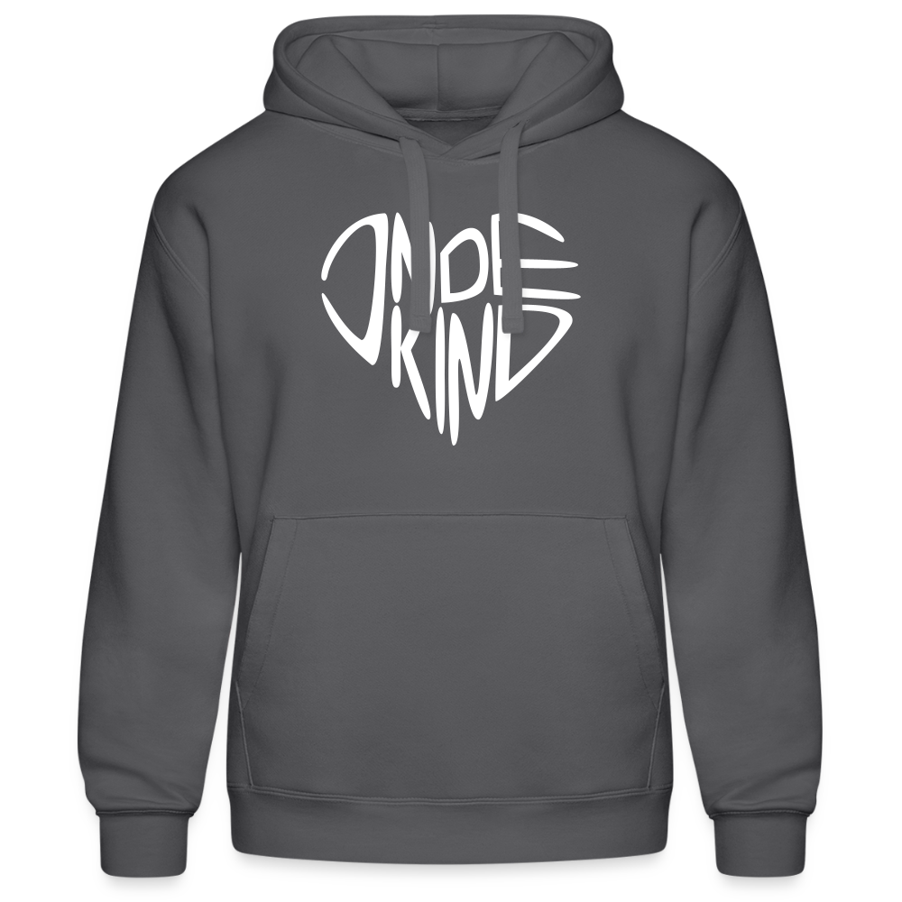 Hoodie | Indekind Premium | Herz-Logo | Manns-Lüü - Grau