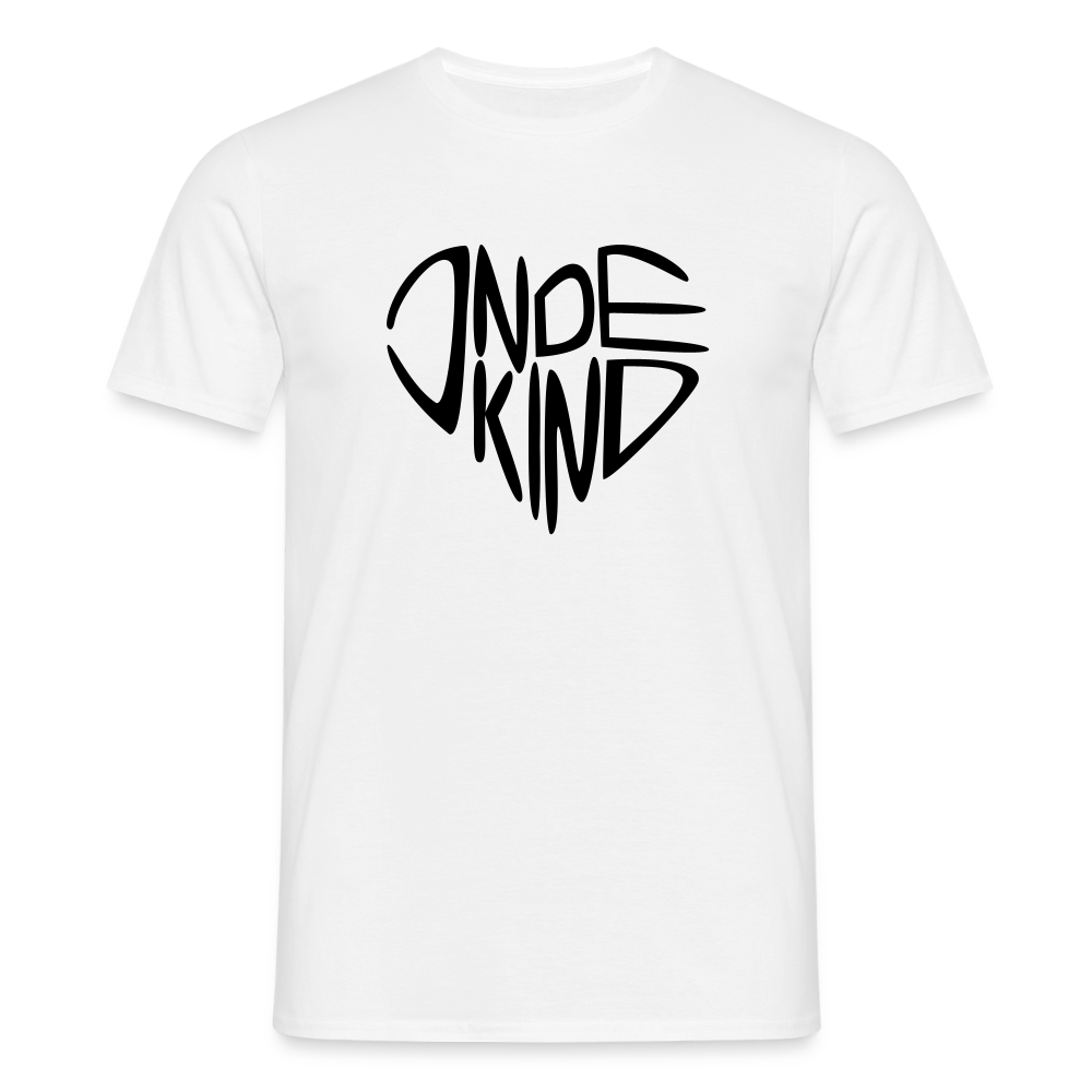 T-Shirt | Indekind Premium | Herz-Logo | Manns-Lüü - Weiß