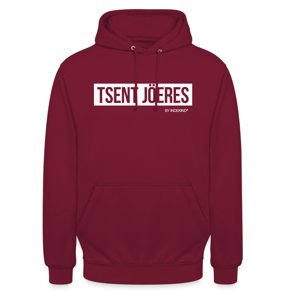 Hoodie | Tsent Jöeres Klassik | Fü allemoole - Bordeaux