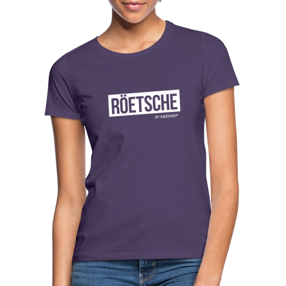 T-Shirt | Röetsche Klassik | Mädsche - Dunkellila