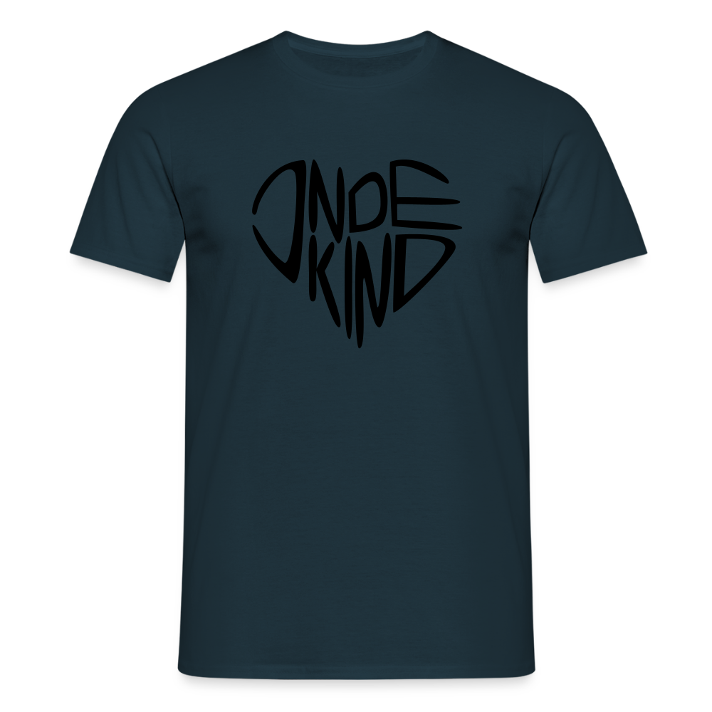 T-Shirt | Indekind Premium | Herz-Logo | Manns-Lüü - Navy