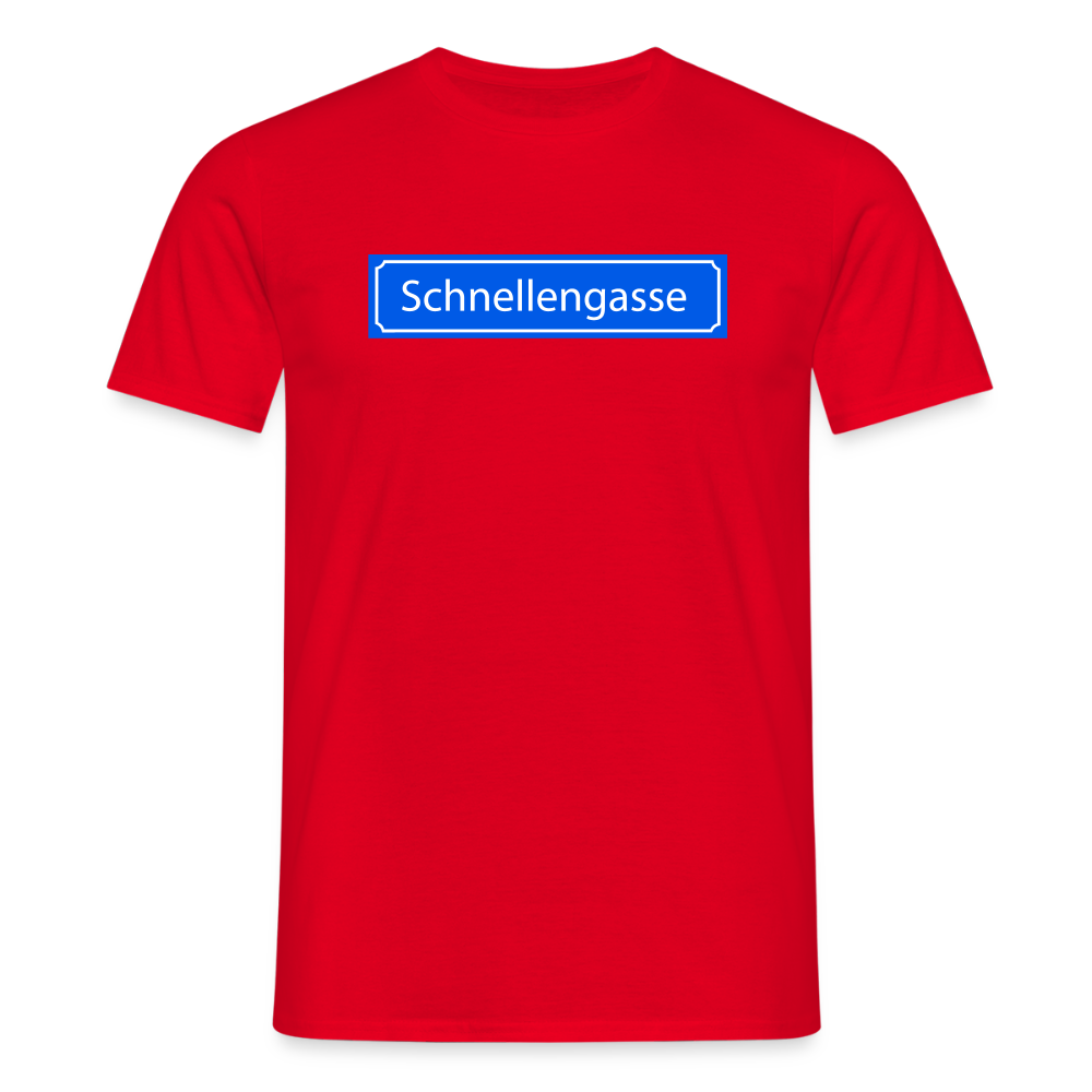 T-Shirt | Schnellengasse | Manns-Lüü - Rot