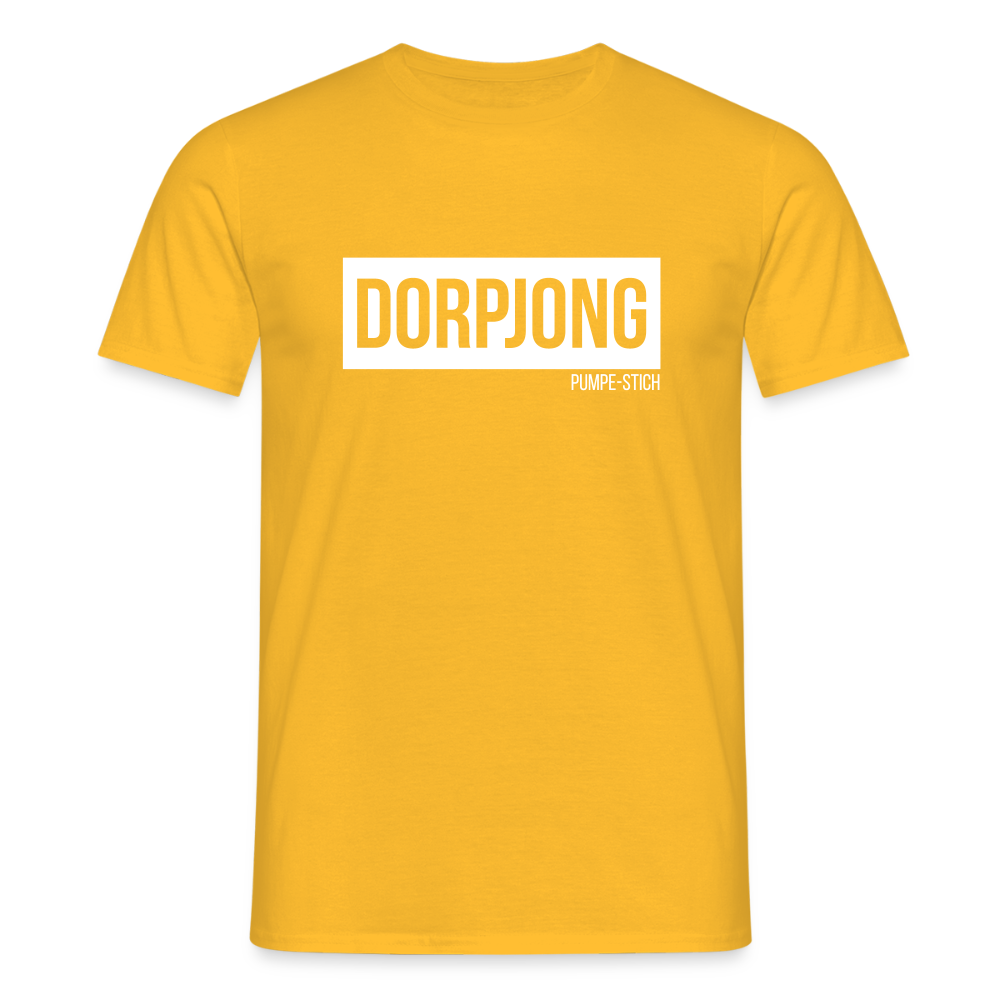 T-Shirt | Dorpjong Pumpe-Stich Klassik | Manns-Lüü - Gelb