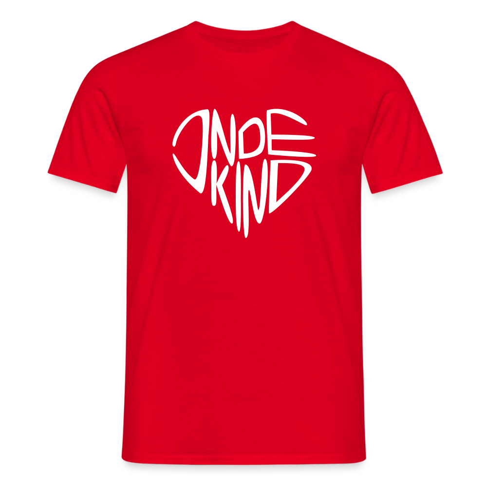 T-Shirt | Indekind Premium | Herz-Logo | Manns-Lüü - Rot
