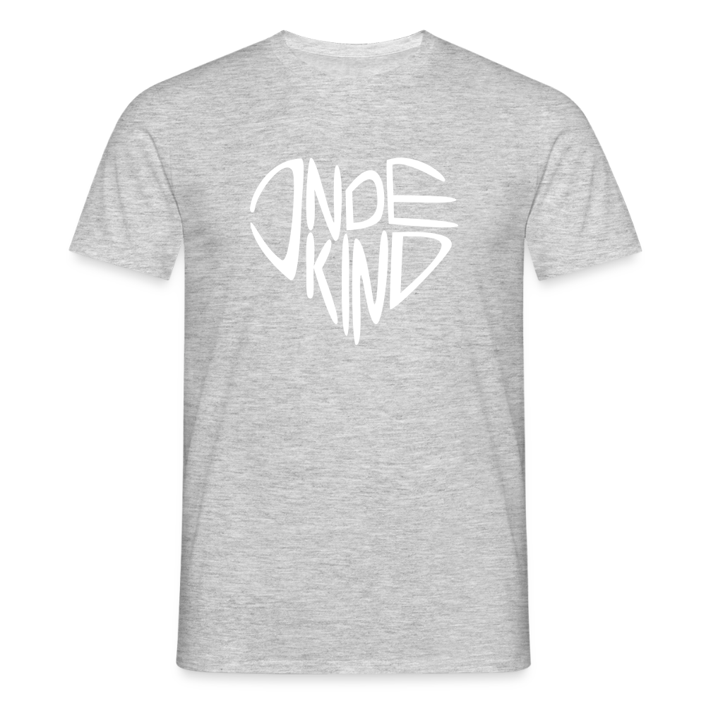 T-Shirt | Indekind Premium | Herz-Logo | Manns-Lüü - Grau meliert