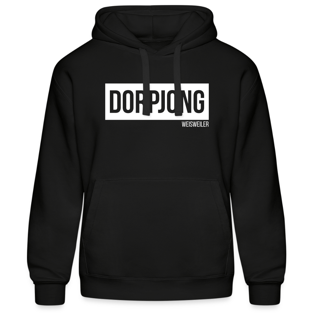 Hoodie | Dorpjong Weisweiler Premium | Manns-Lüü - Schwarz