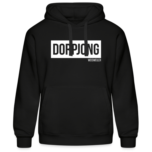 Hoodie | Dorpjong Weisweiler Premium | Manns-Lüü - Schwarz