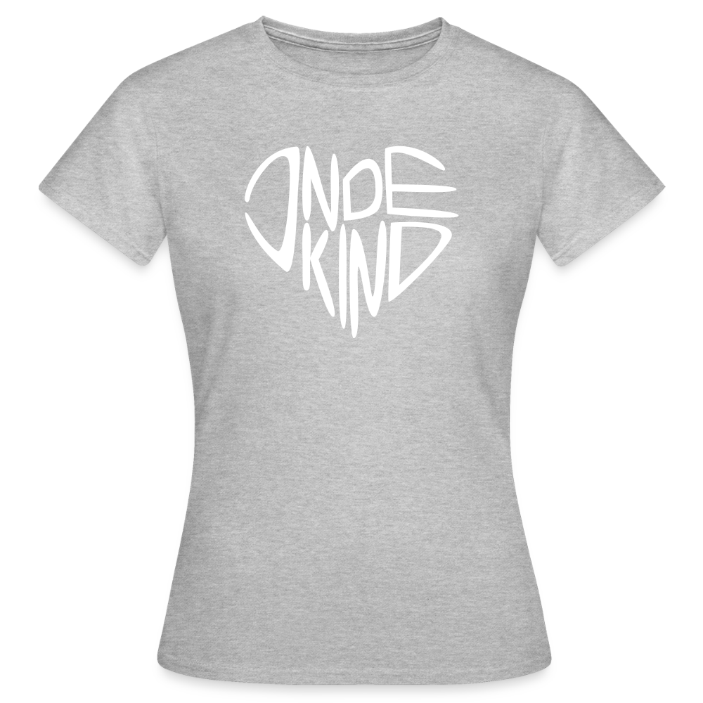 T-Shirt | Indekind Premium | Herz-Logo | Mädsche - Grau meliert
