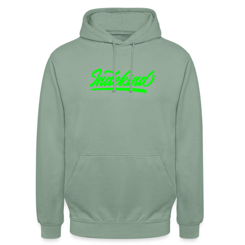 Hoodie | Indekind Neon Jröng Klassik | Fü allemoole - Graugrün