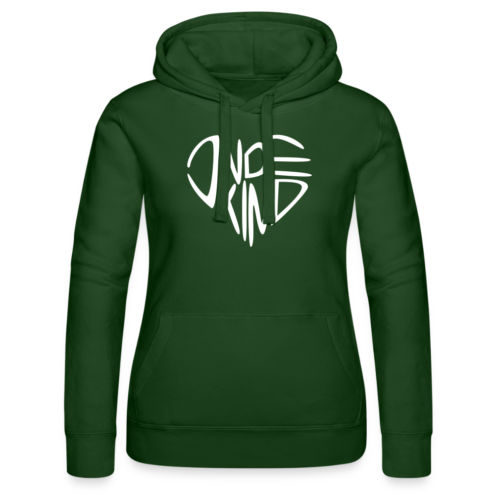 Hoodie | Indekind Premium | Herz-Logo | Mädsche - Flaschengrün