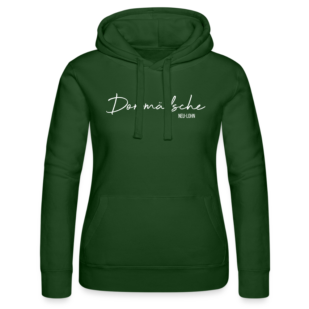 Hoodie | Dorpmädsche Neu-Lohn Premium | Mädsche - Flaschengrün