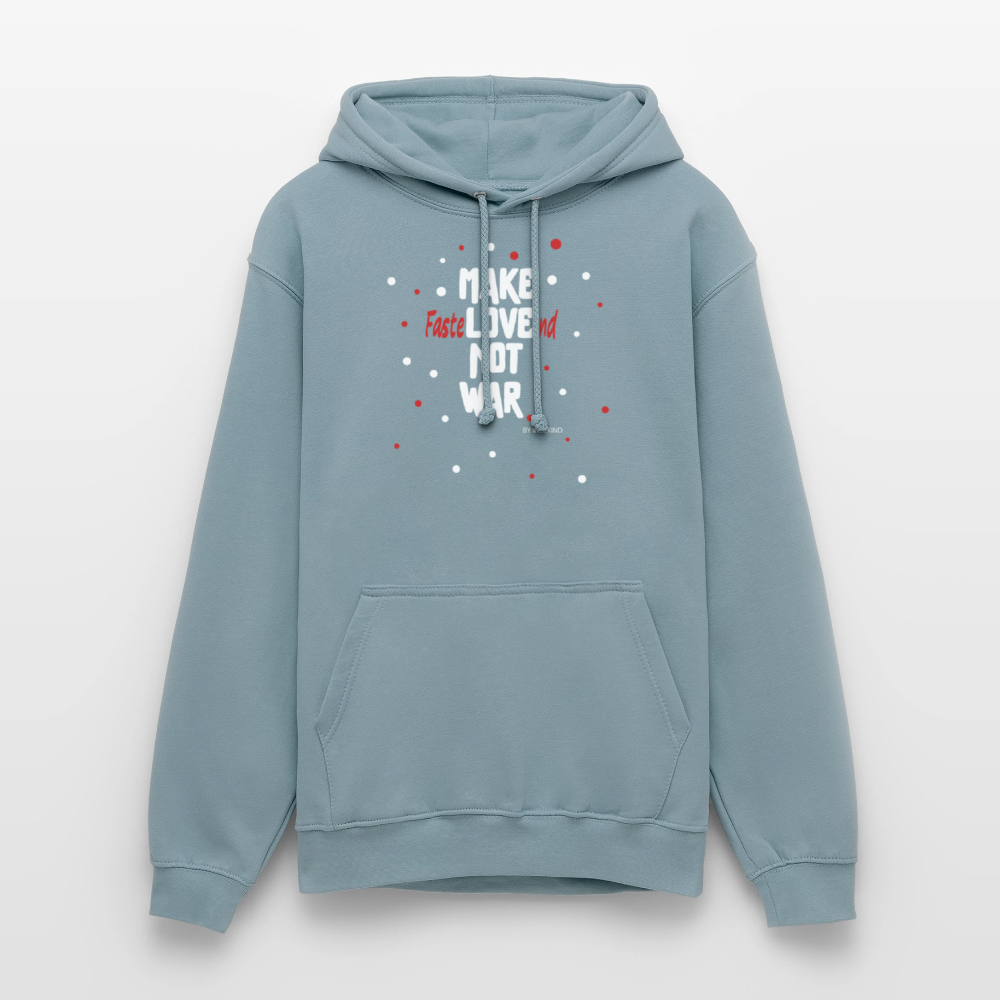Hoodie | Fastelovend | Fü allemoole - Nebelblau