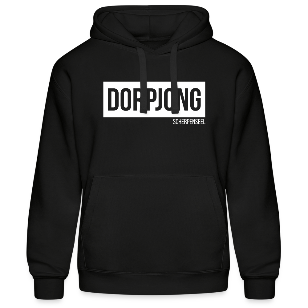 Hoodie | Dorpjong Scherpenseel Premium | Manns-Lüü - Schwarz