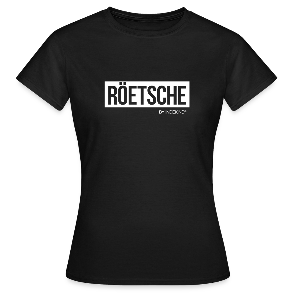 T-Shirt | Röetsche Klassik | Mädsche - Schwarz