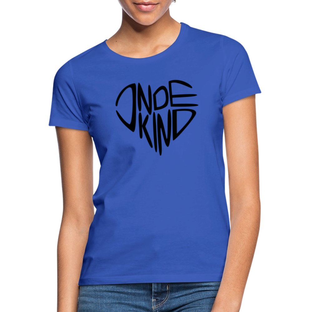 T-Shirt | Indekind Premium | Herz-Logo | Mädsche - Royalblau