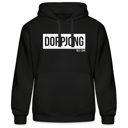 Hoodie | Dorpjong Neu-Lohn Premium | Manns-Lüü - Schwarz