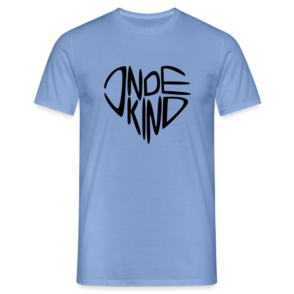 T-Shirt | Indekind Premium | Herz-Logo | Manns-Lüü - carolina blue