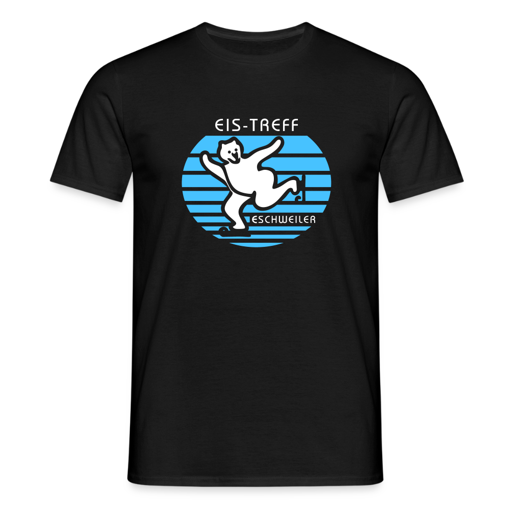 T-Shirt | Eistreff | Manns-Lüü - Schwarz