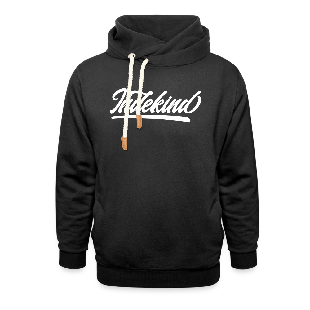 Hoodie | Indekind Schalkragen | Fü allemoole - Schwarz